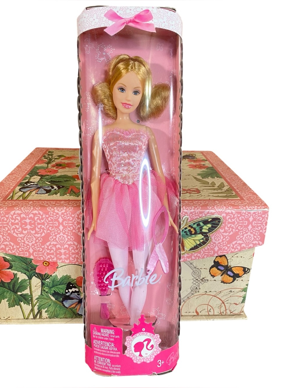Mattel Barbie Ballerina Doll Model L8548 from 2007 Pink New Sealed Package